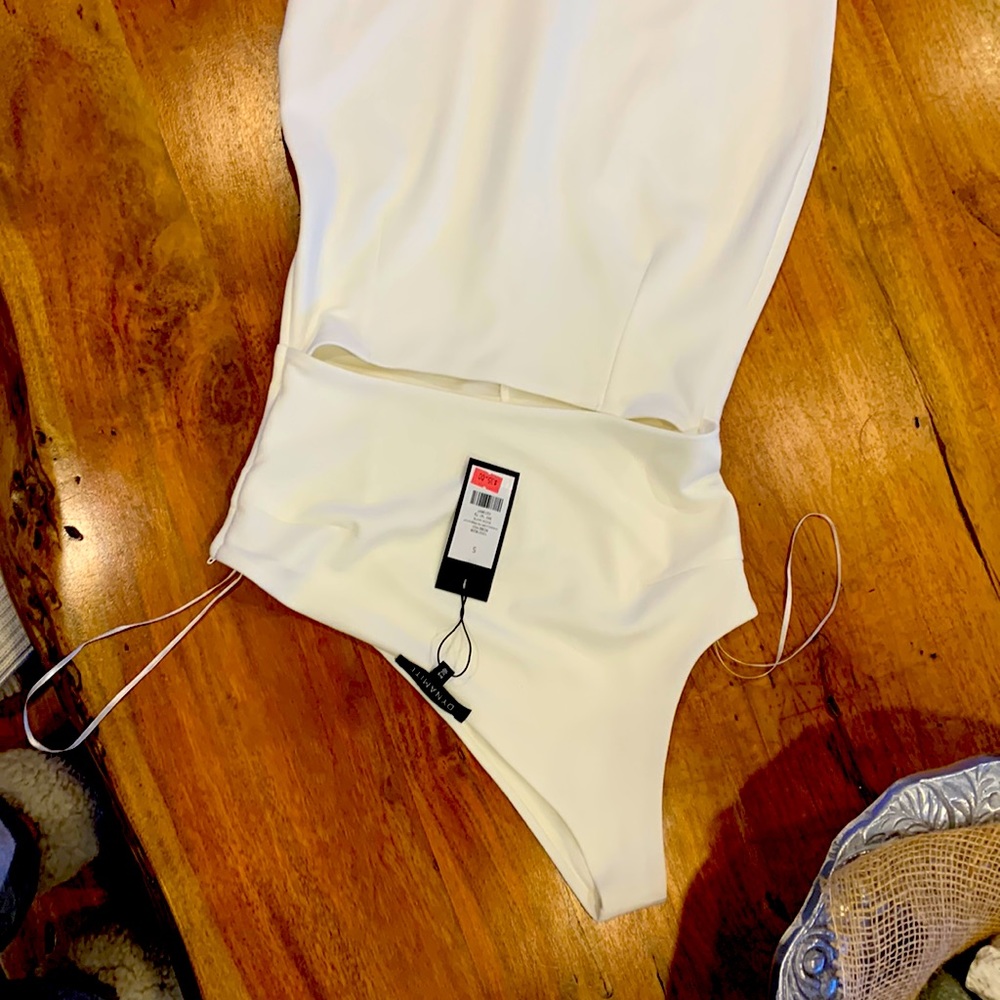 Dynamite one shoulder colour Snow White mini dress